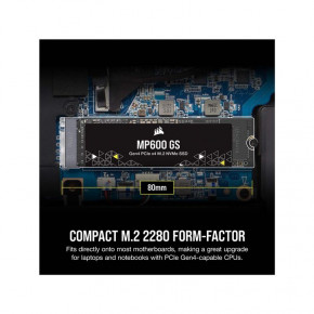  SSD  500GB M.2 NVMe Corsair MP600 GS M.2 2280 PCIe Gen4.0 x4 3D TLC (CSSD-F0500GBMP600GS) 9