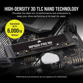  SSD  500GB M.2 NVMe Corsair MP600 Pro NH M.2 2280 PCIe Gen4.0 x4 3D TLC (CSSD-F0500GBMP600PNH) 6