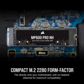  SSD  500GB M.2 NVMe Corsair MP600 Pro NH M.2 2280 PCIe Gen4.0 x4 3D TLC (CSSD-F0500GBMP600PNH) 7