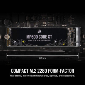  SSD 1TB M.2 NVMe Corsair MP600 Core XT M.2 2280 PCIe Gen4.0 x4 3D QLC (CSSD-F1000GBMP600CXT) 7