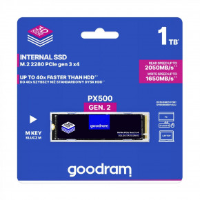 SSD GOODRAM PX500 G.2 1TB PCIe M.2 N NVMe 3D TLC NAND (SSDPR-PX500-01T-80-G2) 6