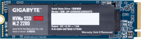   SSD M.2 Gigabyte 256GB NVMe PCIe 3.0 4x 2280