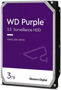  HDD SATA 3.0TB WD Purple 5400rpm 256MB (WD33PURZ) 3