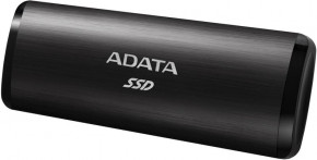  SSD A-DATA SE760 512GB Portable USB 3.2 Type-C 3D NAND TLC Black (ASE760-512GU32G2-CBK)