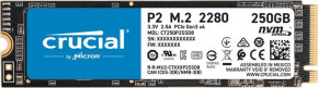  SSD M.2 Crucial 250GB NVMe PCIe 3.0 x4 P2 2280 (CT250P2SSD8)