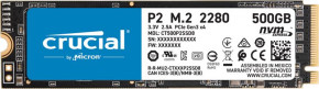  SSD M.2 Crucial 500GB NVMe PCIe 3.0 x4 P2 2280 (CT500P2SSD8)