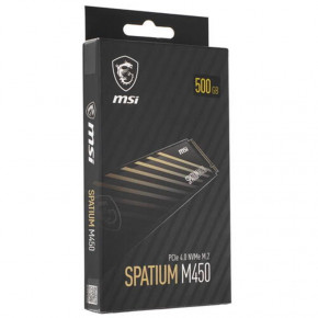  SSD 500GB MSI Spatium M450 M.2 2280 PCIe 4.0 x4 NVMe 3D NAND TLC (S78-440K190-P83) 4