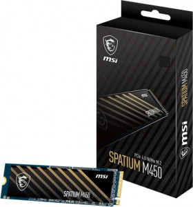  SSD  500GB MSI Spatium M450 M.2 2280 PCIe 4.0 x4 NVMe 3D NAND TLC (S78-440K220-P83) 4