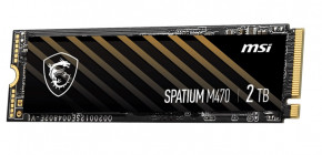  SSD 2TB MSI Spatium M470 M.2 2280 PCIe 4.0 x4 NVMe 3D NAND TLC (S78-440Q470-P83) 3