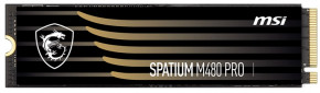  SSD 2TB MSI Spatium M480 Pro M.2 2280 PCIe 4.0 x4 NVMe 3D NAND TLC (S78-440Q600-P83)