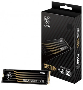  SSD 2TB MSI Spatium M480 Pro M.2 2280 PCIe 4.0 x4 NVMe 3D NAND TLC (S78-440Q600-P83) 6