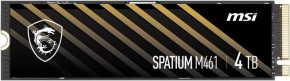  SSD 4TB MSI Spatium M461 M.2 2280 PCIe 4.0 x4 NVMe 3D NAND TLC (S78-440R030-P83)