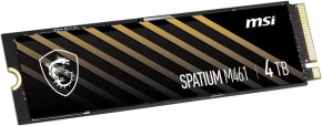  SSD 4TB MSI Spatium M461 M.2 2280 PCIe 4.0 x4 NVMe 3D NAND TLC (S78-440R030-P83) 4