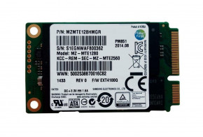  SSD 128GB Samsung PM851 mSATA TLC (MZMTE128HMGR) OEM