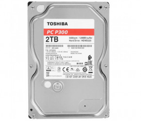  HDD SATA 2.0TB Toshiba P300 5400rpm 128MB (HDWD220EZSTA)