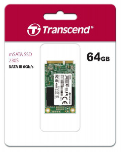   SSD Transcend mSATA 230S 64GB 3D TLC (JN63TS64GMSA230S) 3