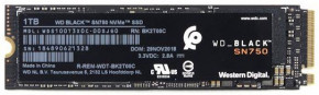   SSD WD M.2 NVMe PCIe 3.0 4x 1TB SN750 Black 2280 (WDS100T3X0C)