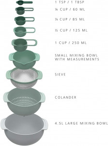   JosephJoseph Nest 9 Plus Sage Green (40112) 3
