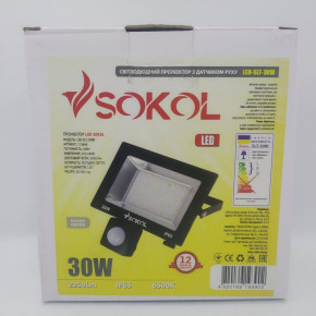  Led    Sokol LED-SLT-30W IP65 6500 4