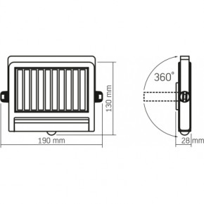  Videx IP54 600Lm 5000K  (VL-WLSO-025-S) 11