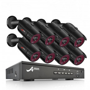   Anran AR-POE-8CH 3Mp-1440P Black