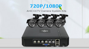   Hiseeu 4AHBB10 4ch AHD-1MP 720P Outdoor 4