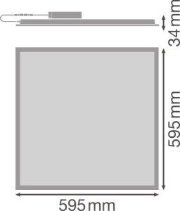   LEDVANCE Panel LED Value 600x600 40W/6500K (4058075392403) 6