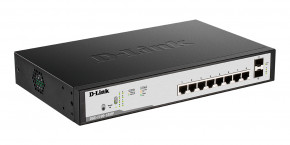  D-Link DGS-1100-10MP (8-port 10/100/1000Base-T + 2-port 1000Base-X SFP) EasySmart (DGS-1100-10MP/C1A) 3