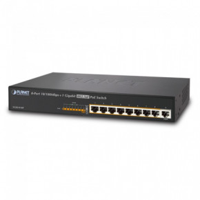    PoE Planet FGSD-910P (8-Port 10/100Mbps 802.3af PoE+1-Port 10/10