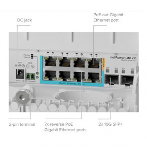  MikroTik CSS610-1Gi-7R-2S+OUT 4