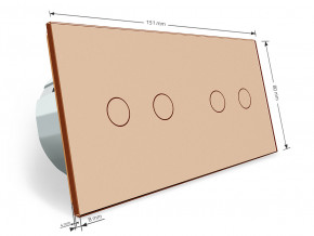   Livolo 2 2   , ,  (VL-C702R/C702R-13) 6