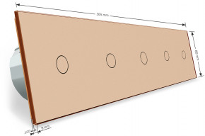   Livolo 1+1+1+1+1   (VL-C705-13) 4