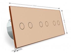    Livolo  6  2+2+2,  ,  (VL-C706S-13) 5