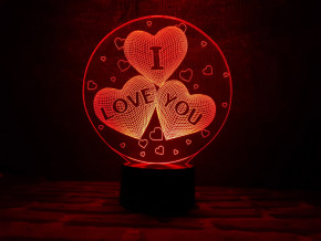  3DToyslamp I love you (01-008)