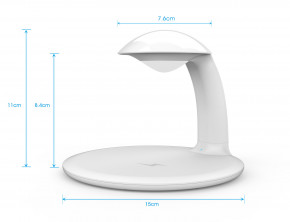        ProZone Mini-Light Wireless Charger White 13