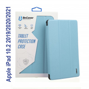 - Tri Fold Soft TPU BeCover   Apple Pencil Apple iPad 10.2 2019/2020/2021 Light Blue (706747)