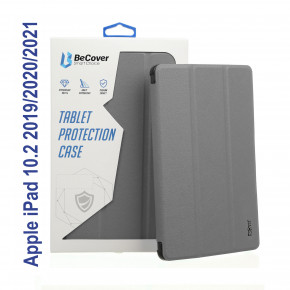 - Tri Fold Soft TPU Silicone BeCover Apple iPad 10.2 2019/2020/2021 Gray (706885)