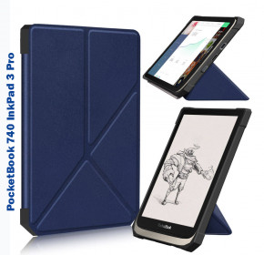  Ultra Slim Origami BeCover  PocketBook 740 Inkpad 3 / Color / Pro Deep Blue (707163) 10