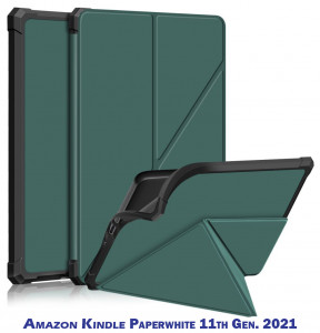  Ultra Slim Origami BeCover  Amazon Kindle Paperwhite 11th Gen. 2021 Dark Green (707220) 6