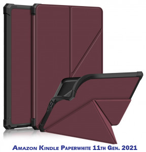  Ultra Slim Origami BeCover  Amazon Kindle Paperwhite 11th Gen. 2021 Red Wine (707222) 7