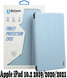 - Tri Fold Soft TPU BeCover  Apple iPad 10.2 2019/2020/2021 Light Blue (707527)