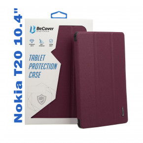 - BeCover Smart Case  Nokia T20 10.4 Red Wine (708046) 5