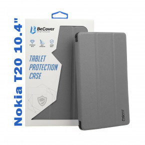 - BeCover Smart Case  Nokia T20 10.4 Gray (708048) 5