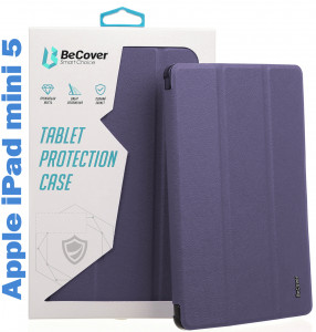 - Tri Fold Soft TPU BeCover   Apple Pencil Apple iPad mini 5 Purple (708452)