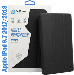 - Tri Fold Soft TPU BeCover   Apple Pencil Apple iPad 9.7 2017/2018 A1822/A1823/A1893/A1954 Black (708453)