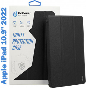 - Tri Fold Soft TPU BeCover   Apple Pencil Apple iPad 10.9 2022 Black (708459)