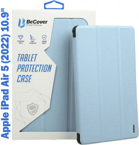 - Tri Fold Soft TPU Silicone BeCover Apple iPad Air 5 (2022) 10.9 Light Blue (708510)