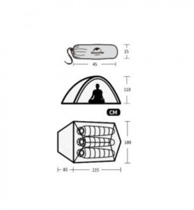   Naturehike Cloud UP 3 20 D  (updated)  NH18T030-T (6927595730614) 8