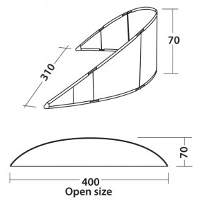   Easy Camp Beach Windscreen Surf Ocean Blue (120301) 3