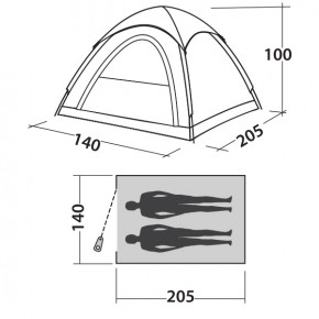  Easy Camp Comet 200 Burgundy Red (120338) 3